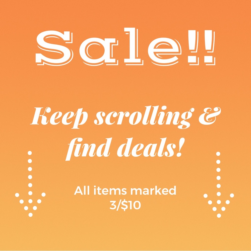 SALE ITEMS MARKED!